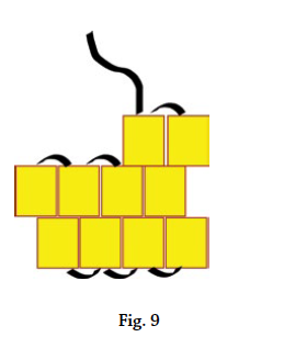 Les bases du brick stitch, figure 9