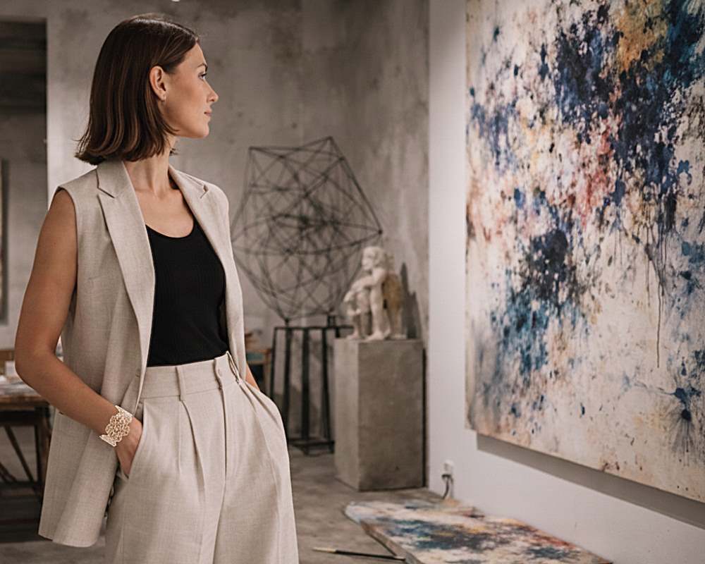 Bracelet épais en tissu pour femme