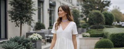 Collier moderne pour femme en tissu