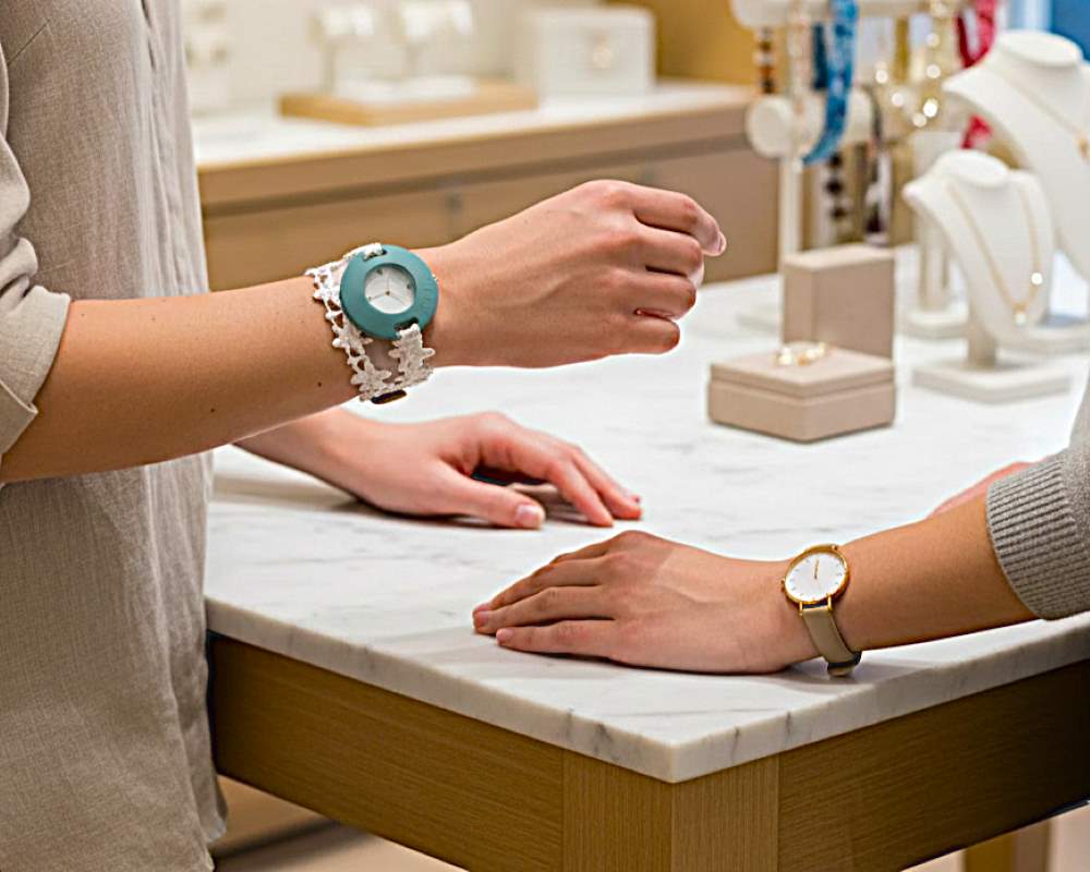 Montre dorée femme pas chère et une montre à bracelet tissu