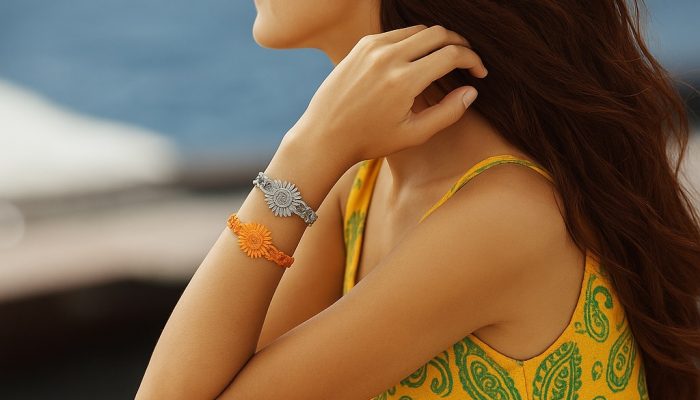 Bijou soleil pour femme avec une superposition assortie avec la tenue Bijou soleil pour femme avec une superposition assortie avec la tenue